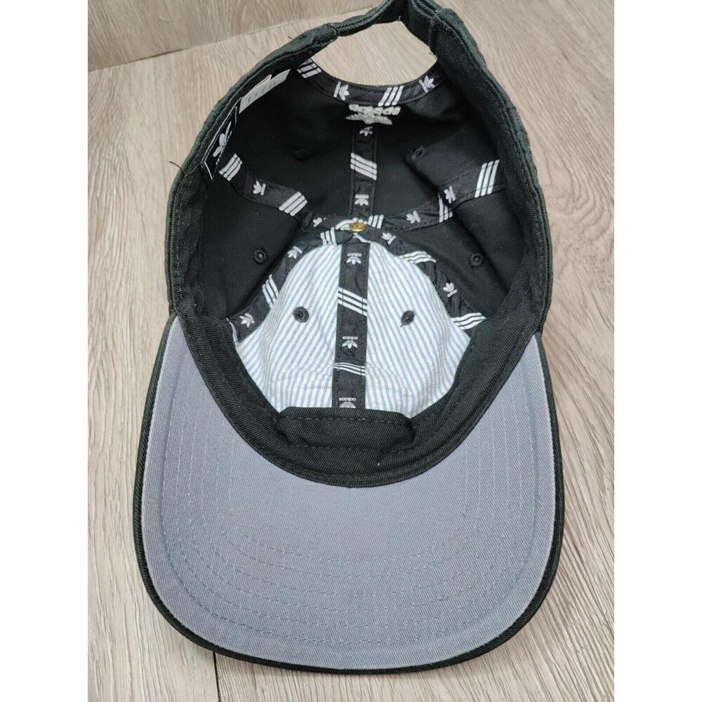 Adidas Black Strapback Hat Adjustable Cotton Base… - image 6